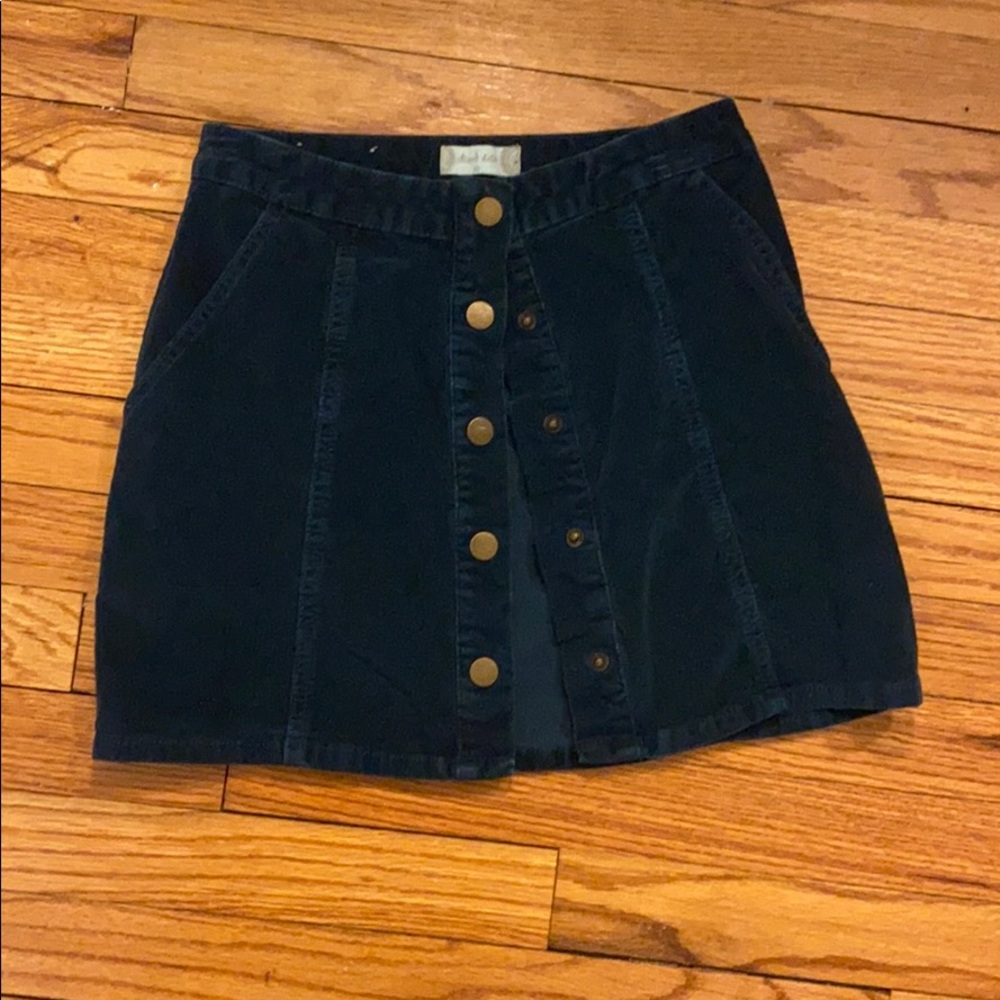 Blue Mini Skirt